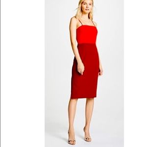 New with Tags!  MILLY “Cady Pencil Dress” in Ruby/Burgundy